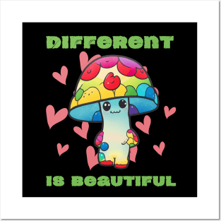 Different Is Beautiful Posters and Art